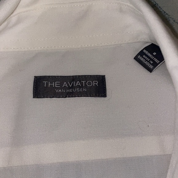 Used White Van Heusen The Aviator Women’s shirt size 8 button down. 2 available - Picture 2 of 8